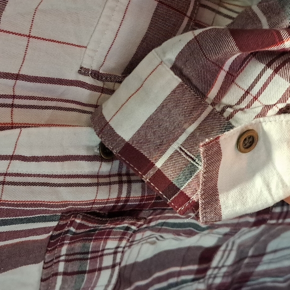 Relaxed Red Plaid Shirt - Picture 3 of 5